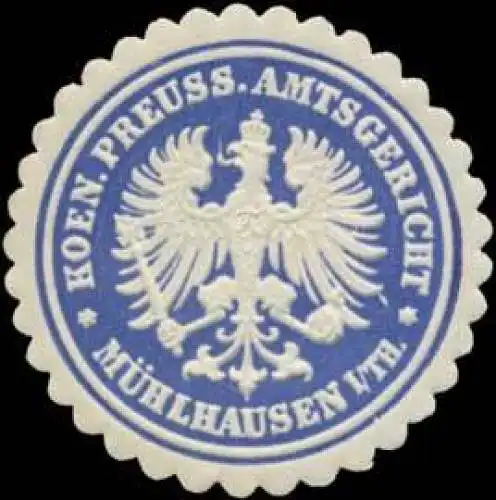 K.Pr. Amtsgericht MÃ¼hlhausen in ThÃ¼ringen