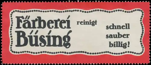 FÃ¤rberei BÃ¼sing
