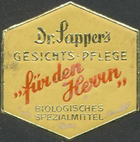 Dr. Sappers Gesichts-Pflege für den Herren