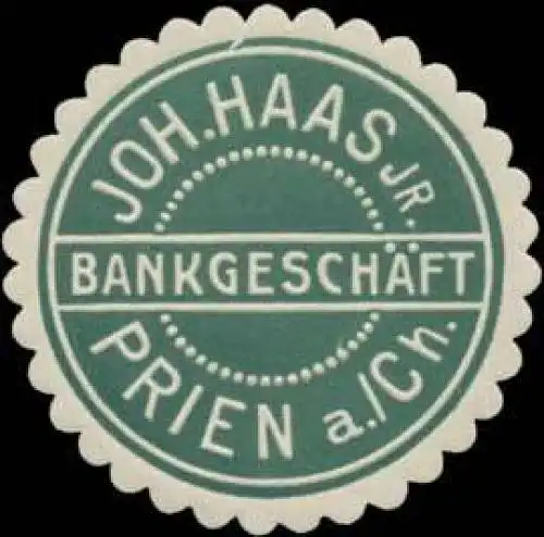 BankgeschÃ¤ft Joh. Haas jr