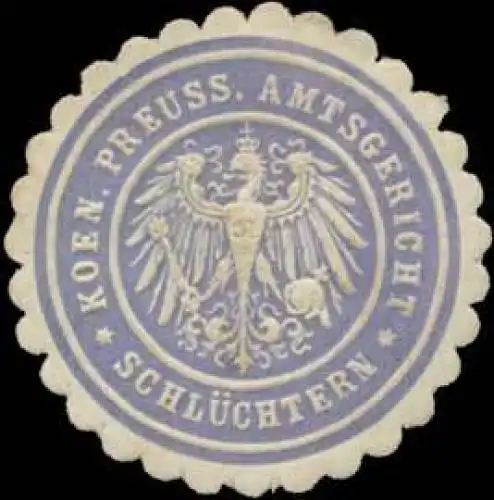 Koen. Preuss. Amtsgericht SchlÃ¼chtern