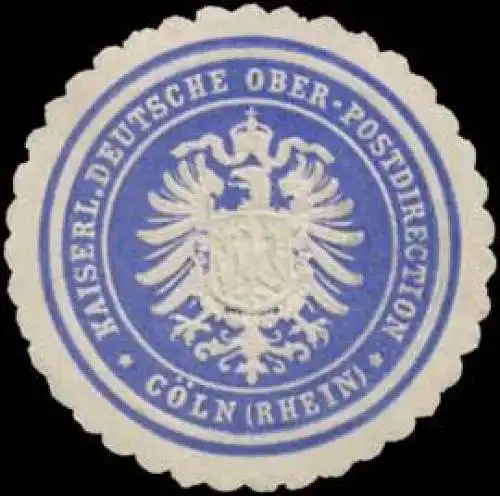 K. Deutsche Ober-Postdirection CÃ¶ln/Rhein