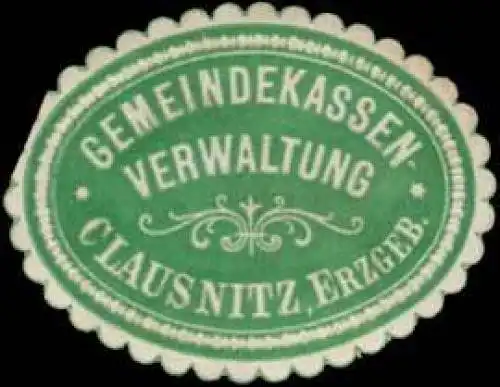 Gemeindekassen-Verwaltung Clausnitz im Erzgebirge