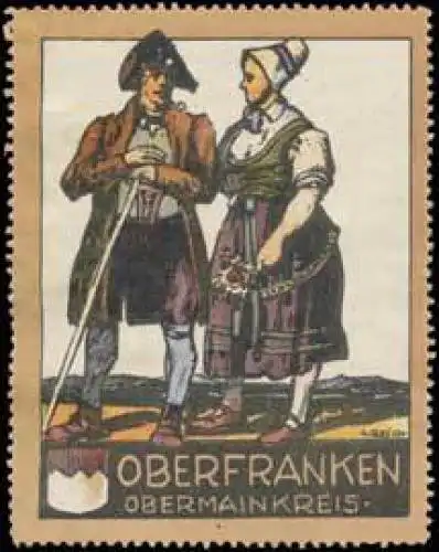 Alte bayerische Volkstrachten Oberfranken