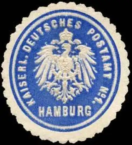 Kaiserlich Deutsches Postamt No. 1 Hamburg