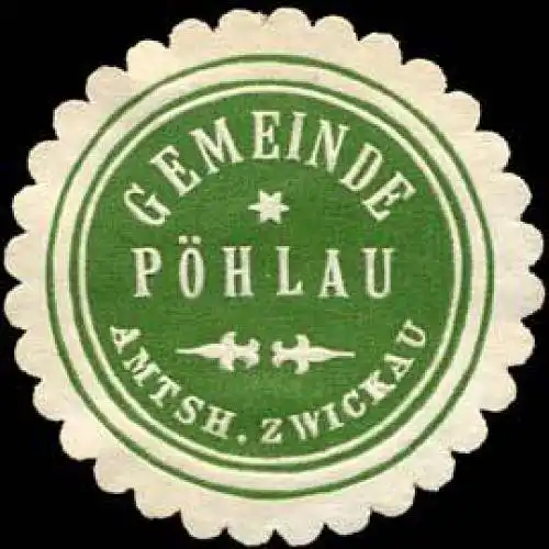 Gemeinde PÃ¶hlau - Amtshauptmannschaft Zwickau