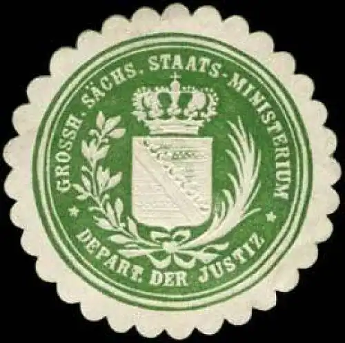 Gr. S. Staats - Ministerium - Departement der Justiz