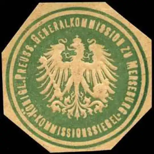 KÃ¶niglich Preussische Generalkommission zu Merseburg - Kommissionssiegel