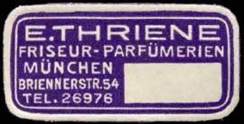 Friseur - ParfÃ¼merien E. Thriene - MÃ¼nchen