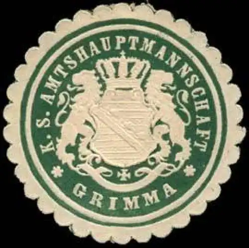 KÃ¶niglich SÃ¤chsische Amtshauptmannschaft - Grimma