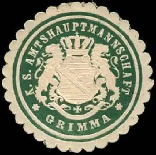 Königlich Sächsische Amtshauptmannschaft - Grimma