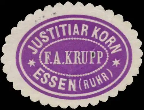 F.A. Krupp - Justiziar Korn