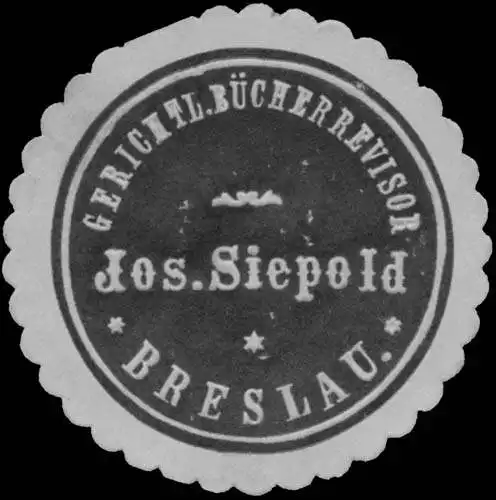 Gerichtl. BÃ¼cherrevisor Jos. Siepold