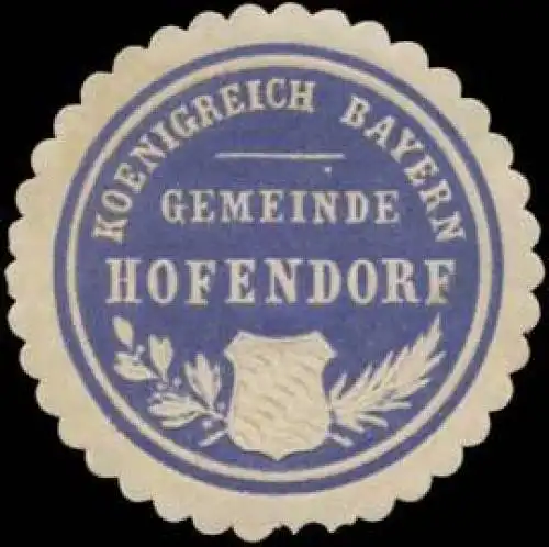 Koenigreich Bayern Gemeinde Hofendorf