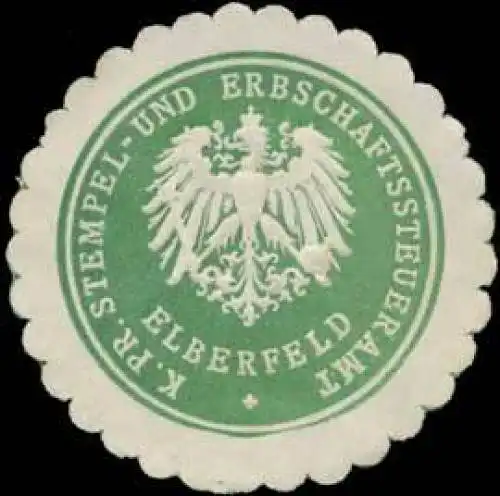 K.Pr. Stempel- und Erbschaftssteueramt Elberfeld