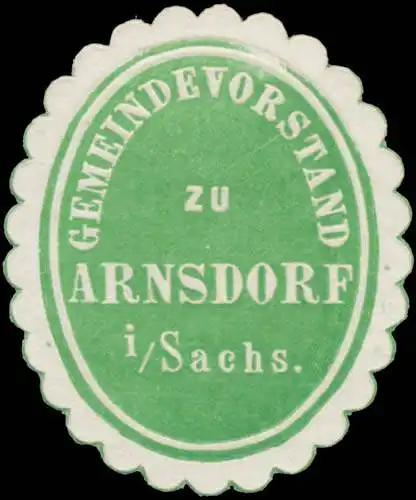 Gemeindevorstand zu Arnsdorf in Sachsen