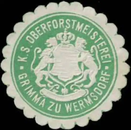 K.S. Oberforstmeisterei Grimma zu Wermsdorf
