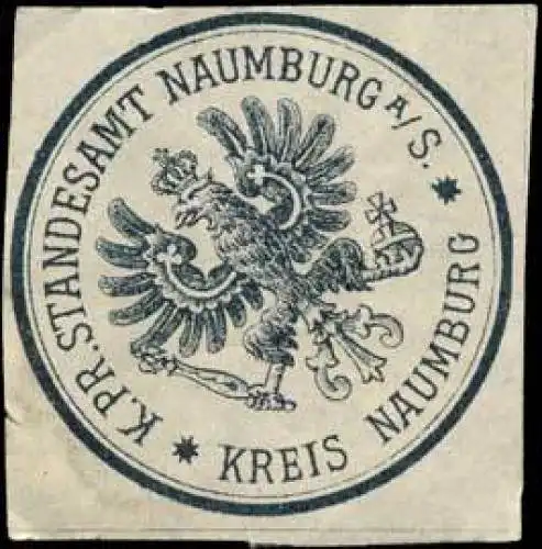 KÃ¶niglich Preussisches Standesamt Naumburg an der Saale - Kreis Naumburg