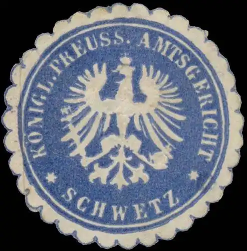 K.Pr. Amtsgericht Schwetz/WestpreuÃen