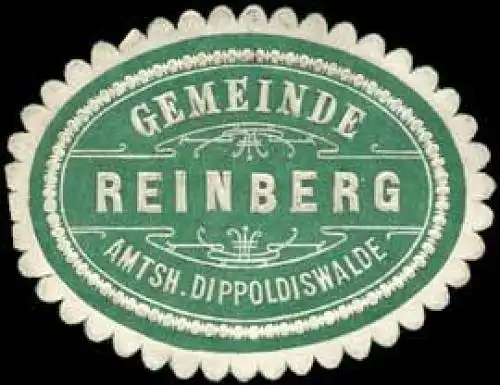 Gemeinde Reinberg - Amtshauptmannschaft Dippoldiswalde
