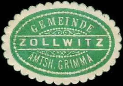 Gemeinde Zollwitz - Amtshauptmannschaft Grimma