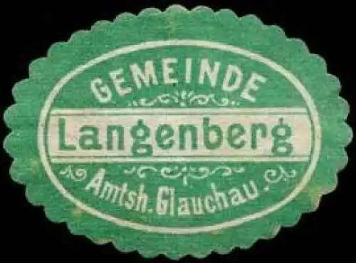 Gemeinde Langenberg - Amtshauptmannschaft Glauchau