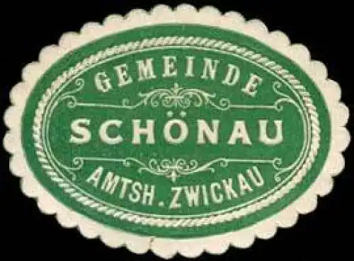 Gemeinde SchÃ¶nau - Amtshauptmannschaft Zwickau