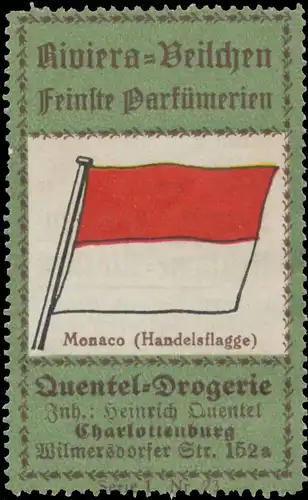 Handelsflagge Monaco