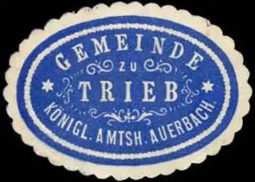 Gemeinde Trieb - KÃ¶nigl. Amtshauptmannschaft Auerbach