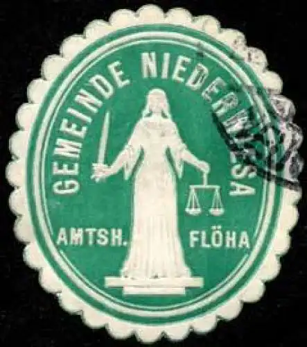 Gemeinde Niederwiesa - Amtshauptmannschaft FlÃ¶ha