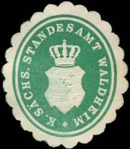 KÃ¶niglich SÃ¤chsisches Standesamt Waldheim