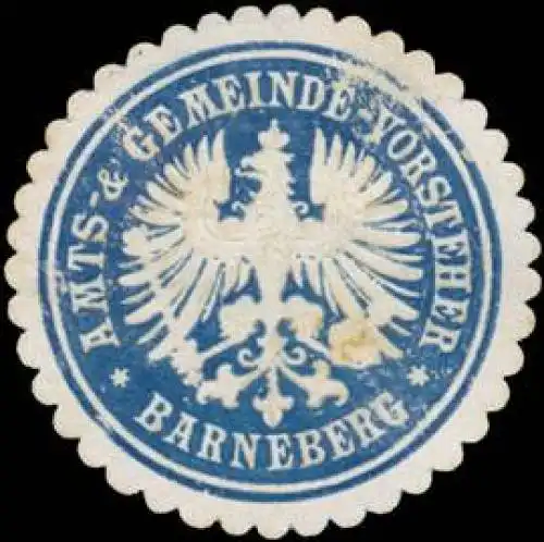 Amts-Gemeinde-Vorsteher Barneberg
