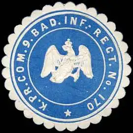 KÃ¶niglich Preussische Commando 9. Badisches Infanterie Regiment No. 170