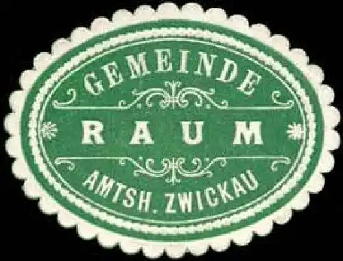 Gemeinde Raum - Amtshauptmannschaft Zwickau