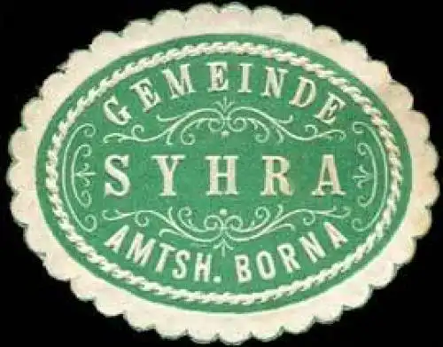 Gemeinde Syhra - Amtshauptmannschaft Borna