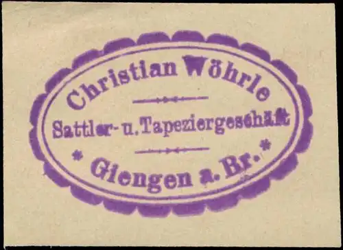 Sattler- & TapeziergeschÃ¤ft Christian WÃ¶hrle