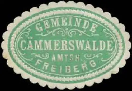 Gemeinde CÃ¤mmerswalde Amtsh. Freiberg