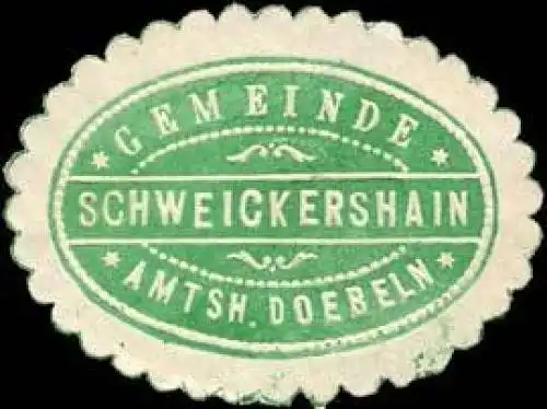 Gemeinde Schweickershain - Amtshauptmannschaft Doebeln