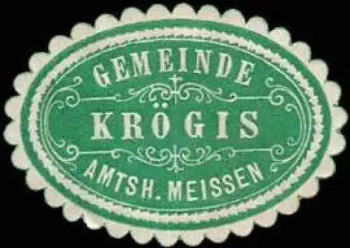 Gemeinde KrÃ¶gis - Amtshauptmannschaft Meissen