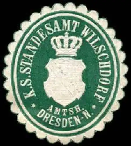 KÃ¶niglich SÃ¤chsisches Standesamt Wilschdorf - Amtshauptmannschaft Dresden-Neustadt