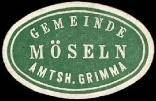 Gemeinde MÃ¶seln - Amtshauptmannschaft Grimma