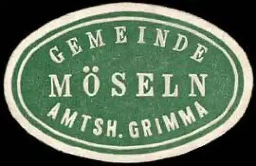 Gemeinde Möseln - Amtshauptmannschaft Grimma