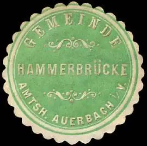 Gemeinde HammerbrÃ¼cke - Amtshauptmannschaft Auerbach