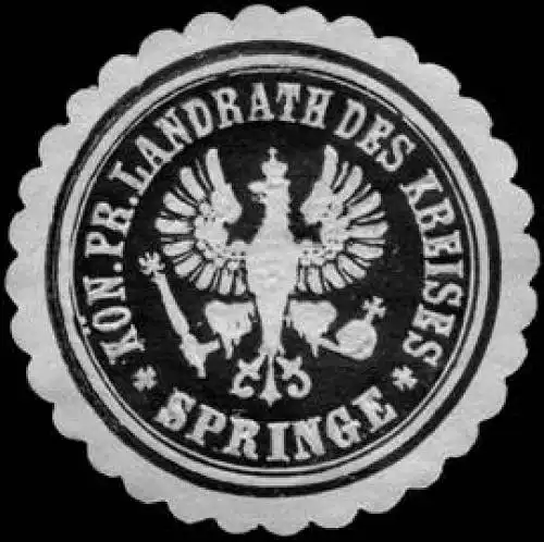 K. Pr. Landrath des Kreises - Springe