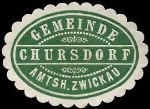 Gemeinde Chursdorf - Amtshauptmannschaft Zwickau