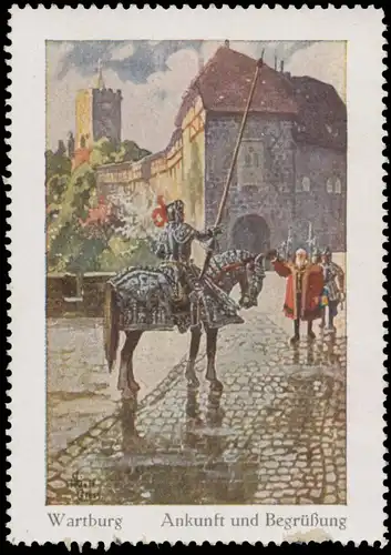 Ankunft und BegrüÃung auf der Wartburg