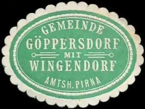 Gemeinde GÃ¶ppersdorf mit Wingendorf - Amtshauptmannschaft Pirna