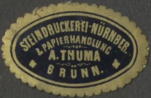 Steindruckerei-NÃ¼rnber & Papierhandlung A. Thuma