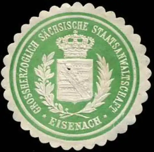 Grossherzoglich SÃ¤chsische Staatsanwaltschaft - Eisenach