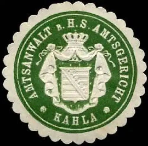 Amtsanwalt beim Herzoglich Sächsischen Amtsgericht - Kahla